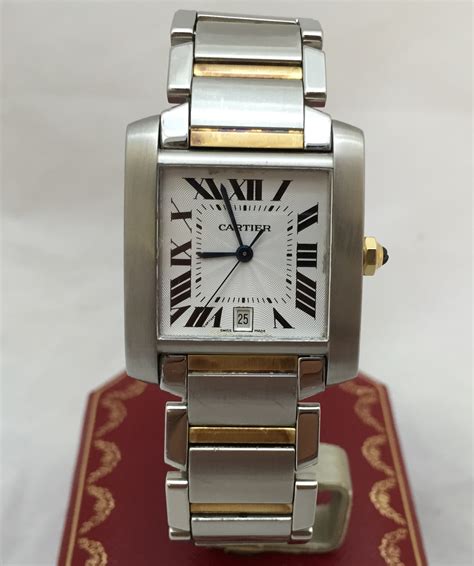 cartier tank francaise medium two tone|cartier tank 2302 automatic.